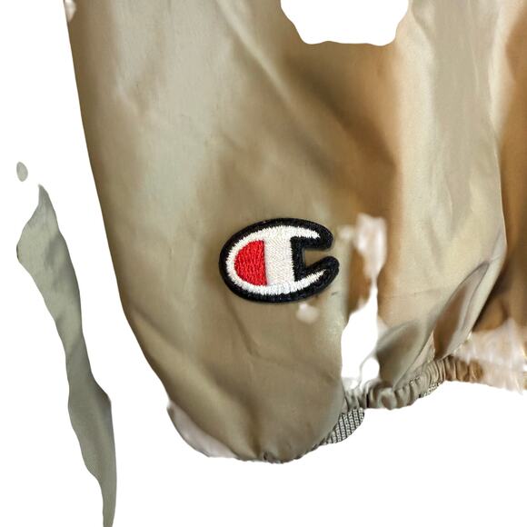 Champion Big C Coaches Jacket Men’s Large Tan with Burgundy Logo - Picture 10 of 14